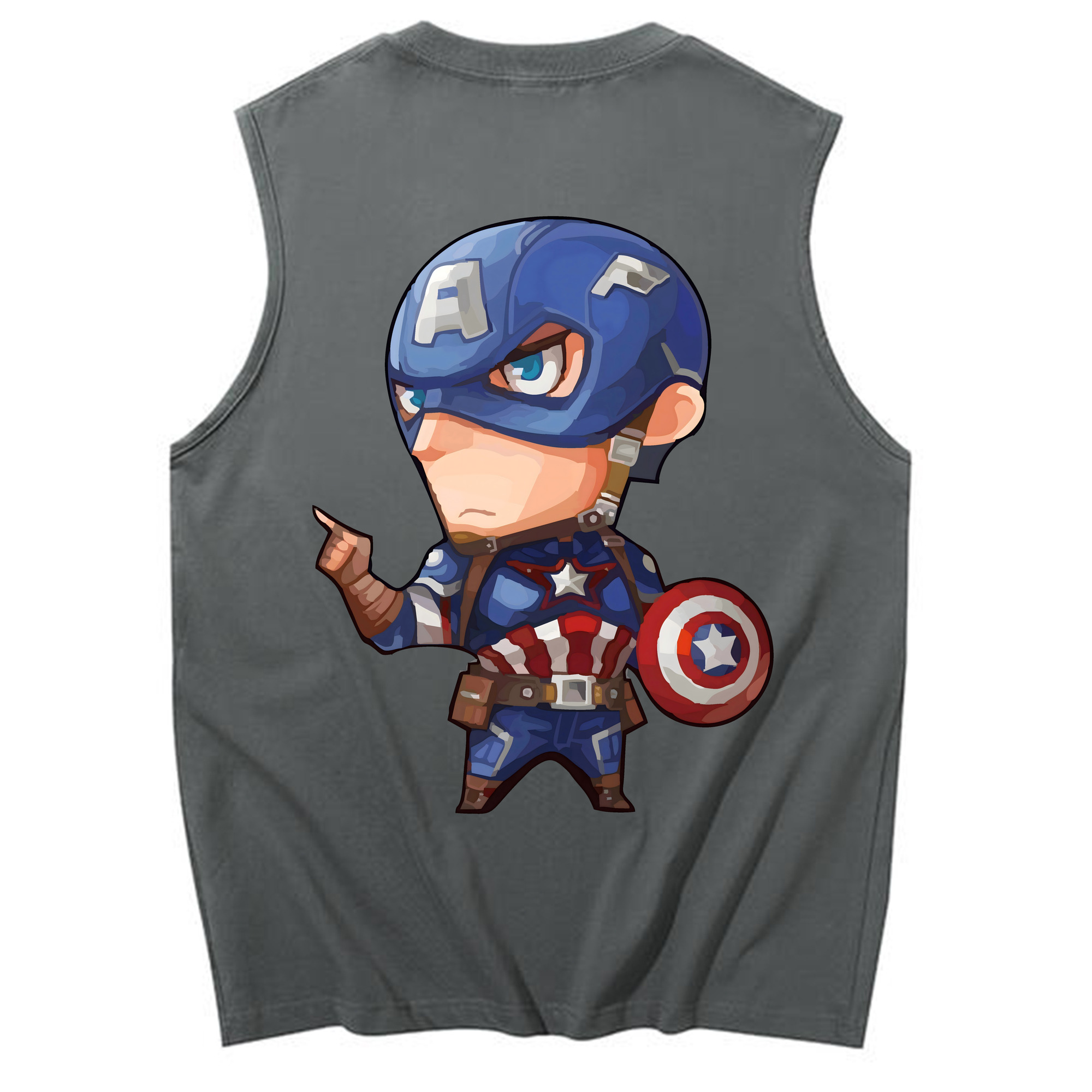 （画像用） アベンジャーズ The Avengers コットン100％タンクトップ（背面プリント）